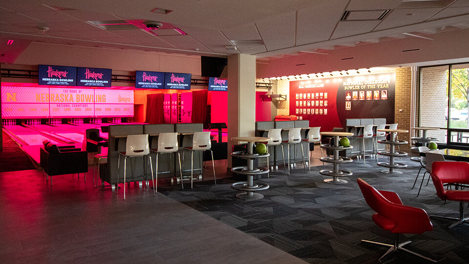 interior of Husker Bowling Center
